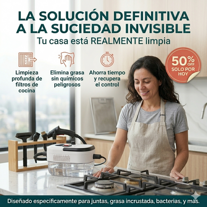 Resultado de limpieza con VaporPro 2500