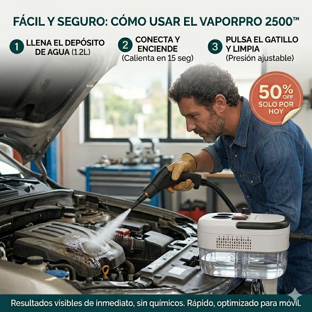 Cómo funciona el VaporPro 2500 paso a paso